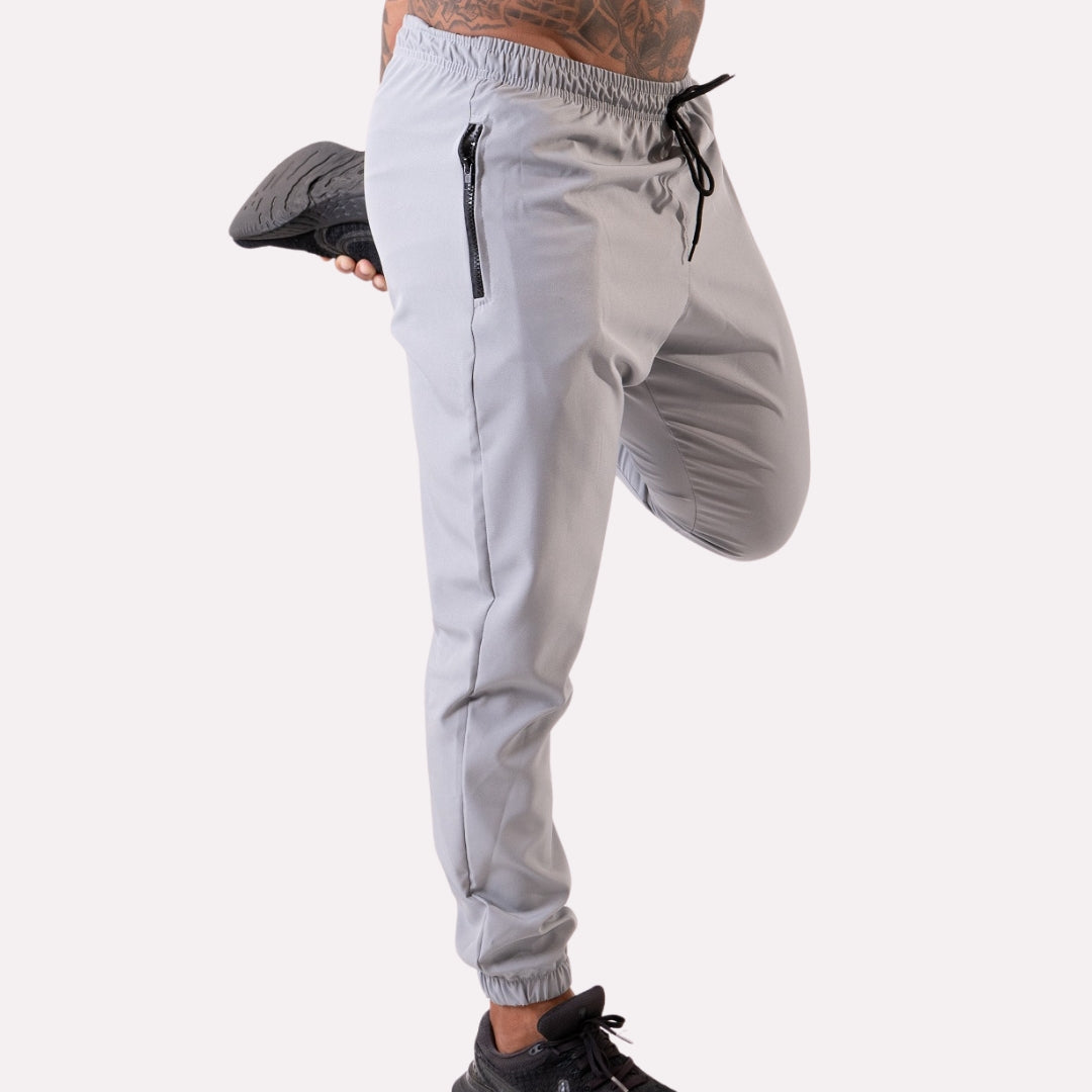 Calça de Tactel Cinza para Treinos e Lazer