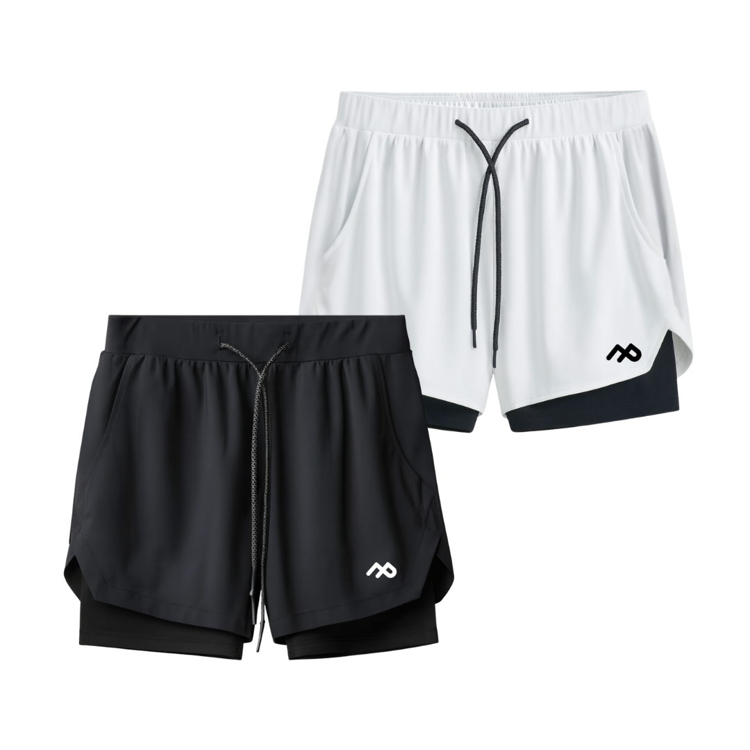 COMPRE 1 LEVE 2 - Shorts Dry-Fit Tecnologia Anti Assaduras