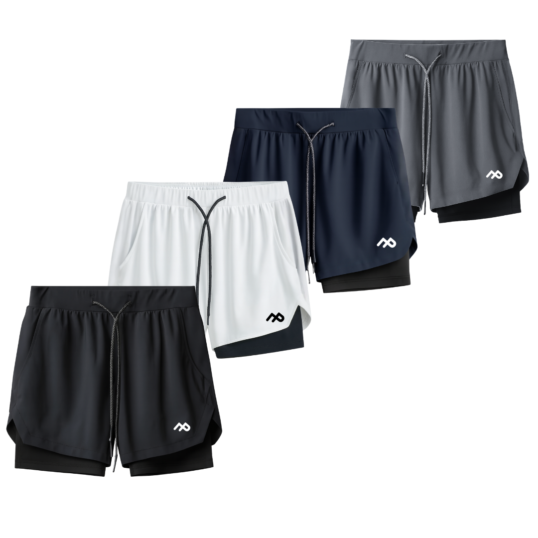Kit 4 Shorts Dry Fit de Compressão