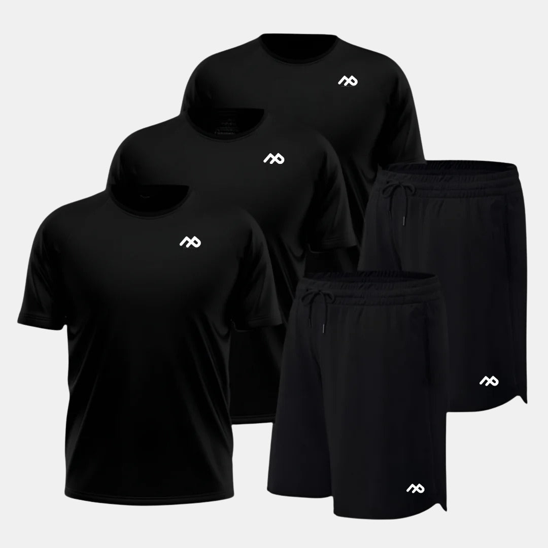 kit Camisetas e shorts 