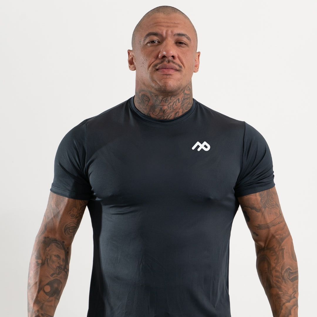 camiseta dry fit masculina preta