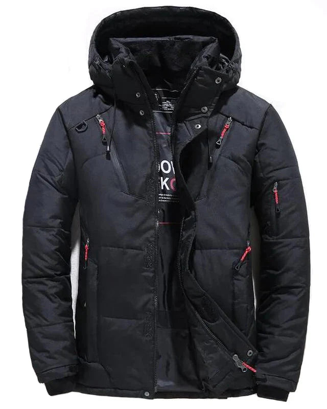 Jaqueta masculina Alpha Layer Speed Run, tecido forrado e resistente
